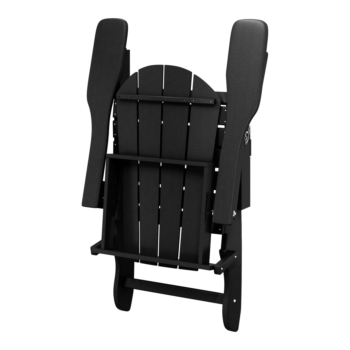 Polytrends Laguna Fauteuils de jardin pliants Adirondack résistants aux intempéries (lot de 2)