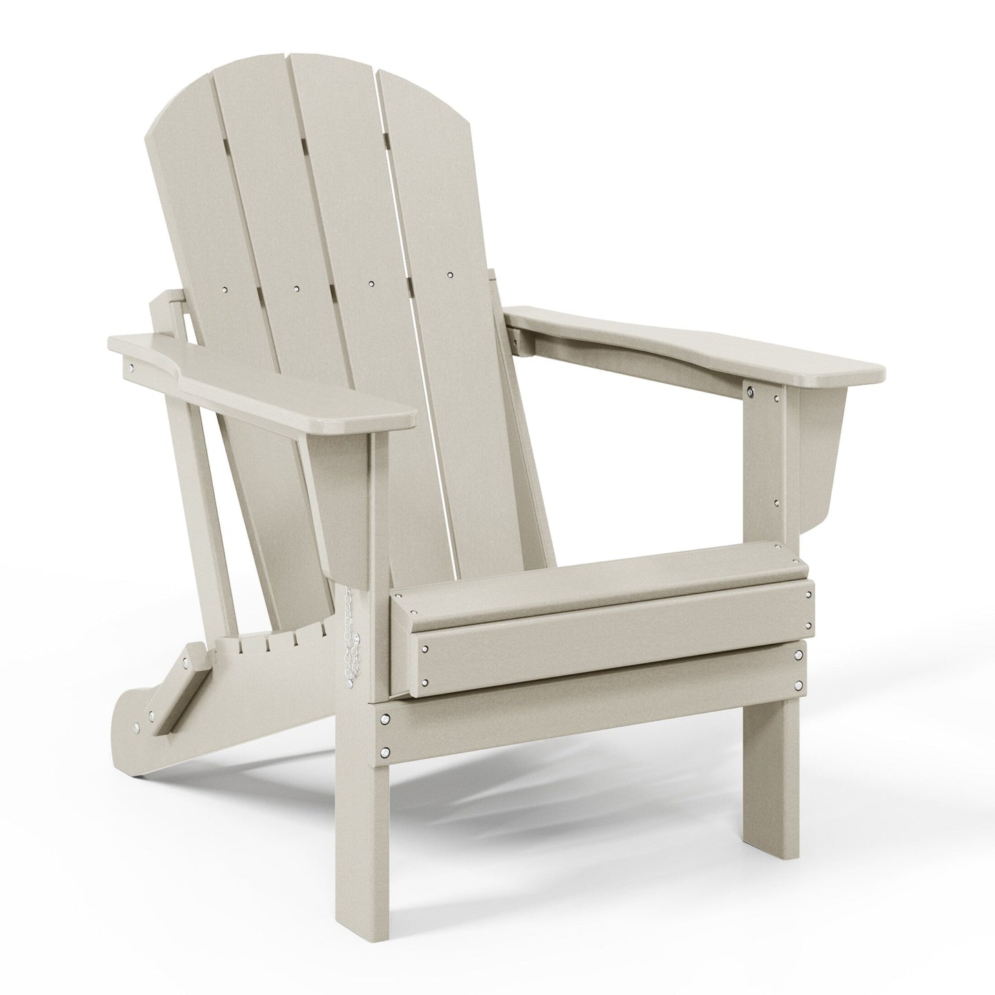 Polytrends Laguna Fauteuils de jardin pliants Adirondack résistants aux intempéries (lot de 2)