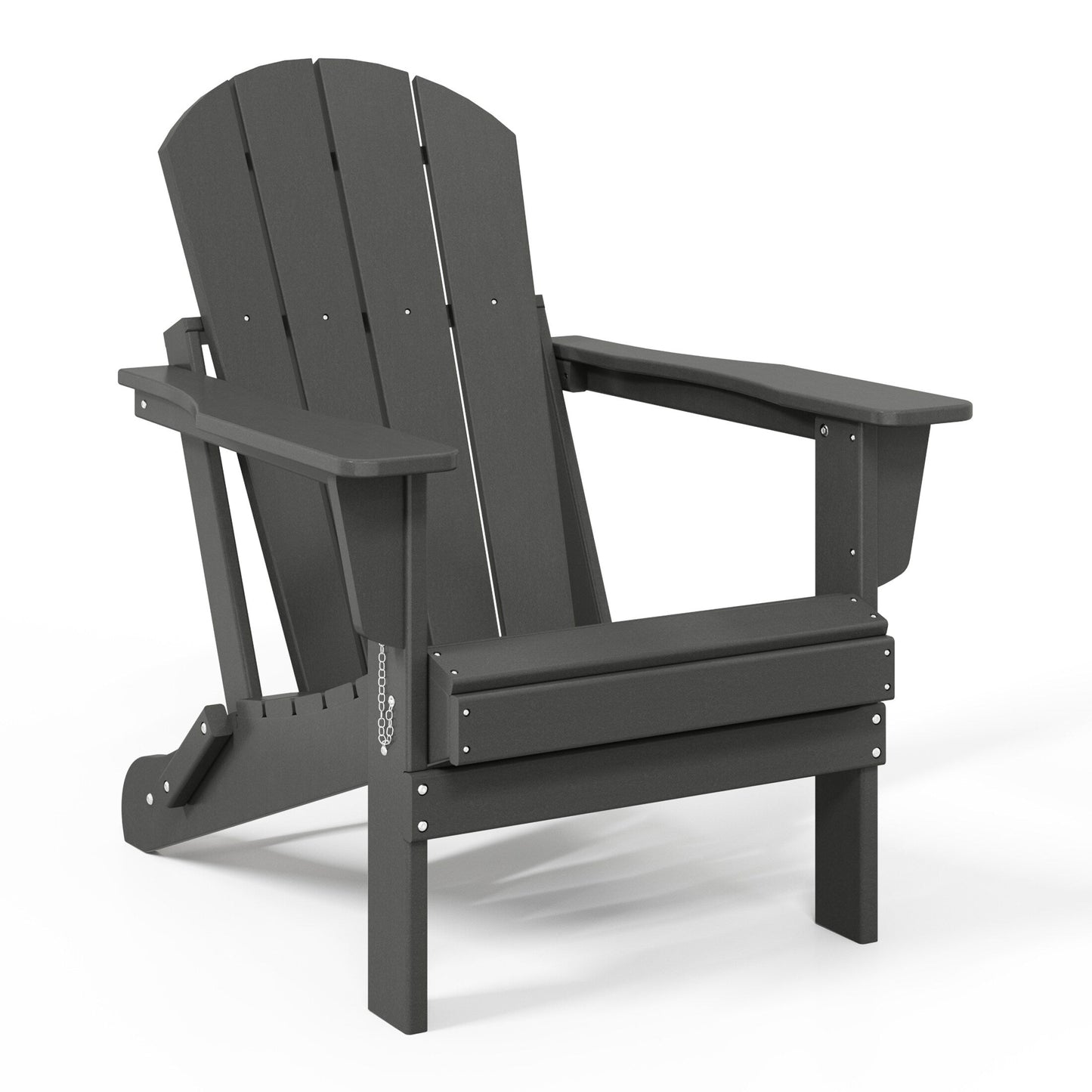 Polytrends Laguna Fauteuils de jardin pliants Adirondack résistants aux intempéries (lot de 2)