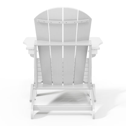 Polytrends Laguna Fauteuils de jardin pliants Adirondack résistants aux intempéries (lot de 2)