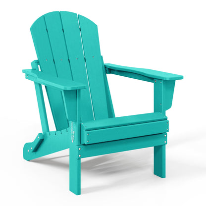 Polytrends Laguna Fauteuils de jardin pliants Adirondack résistants aux intempéries (lot de 2)