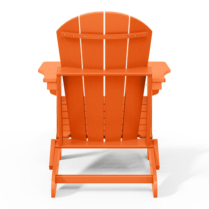 Polytrends Laguna Fauteuils de jardin pliants Adirondack résistants aux intempéries (lot de 2)