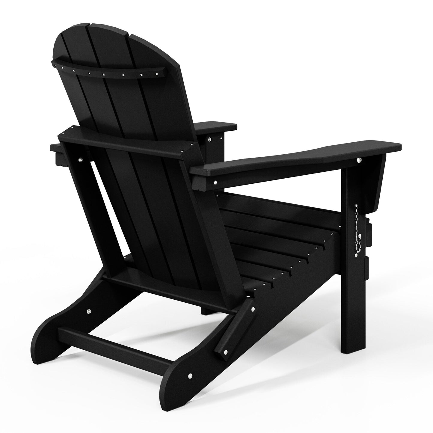 Polytrends Laguna Fauteuils de jardin pliants Adirondack résistants aux intempéries (lot de 2)