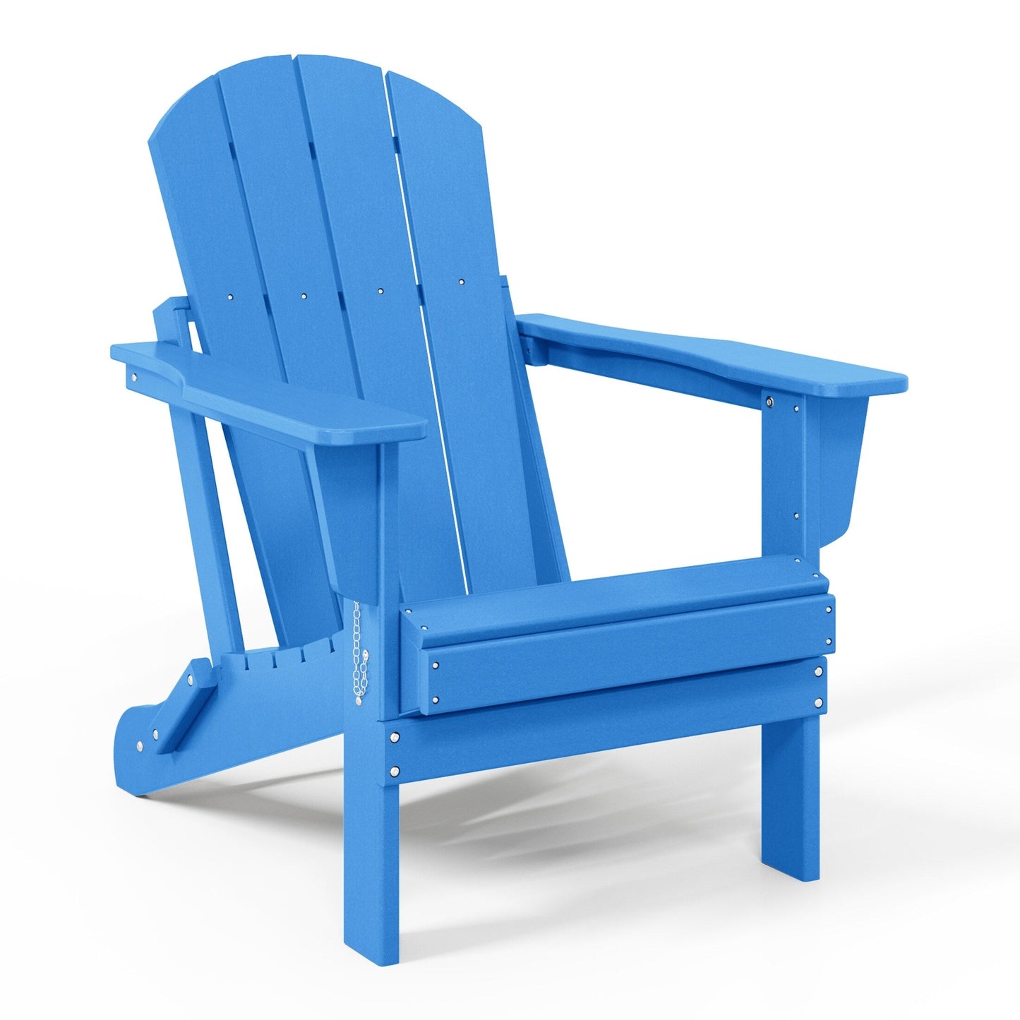 Polytrends Laguna Fauteuils de jardin pliants Adirondack résistants aux intempéries (lot de 2)
