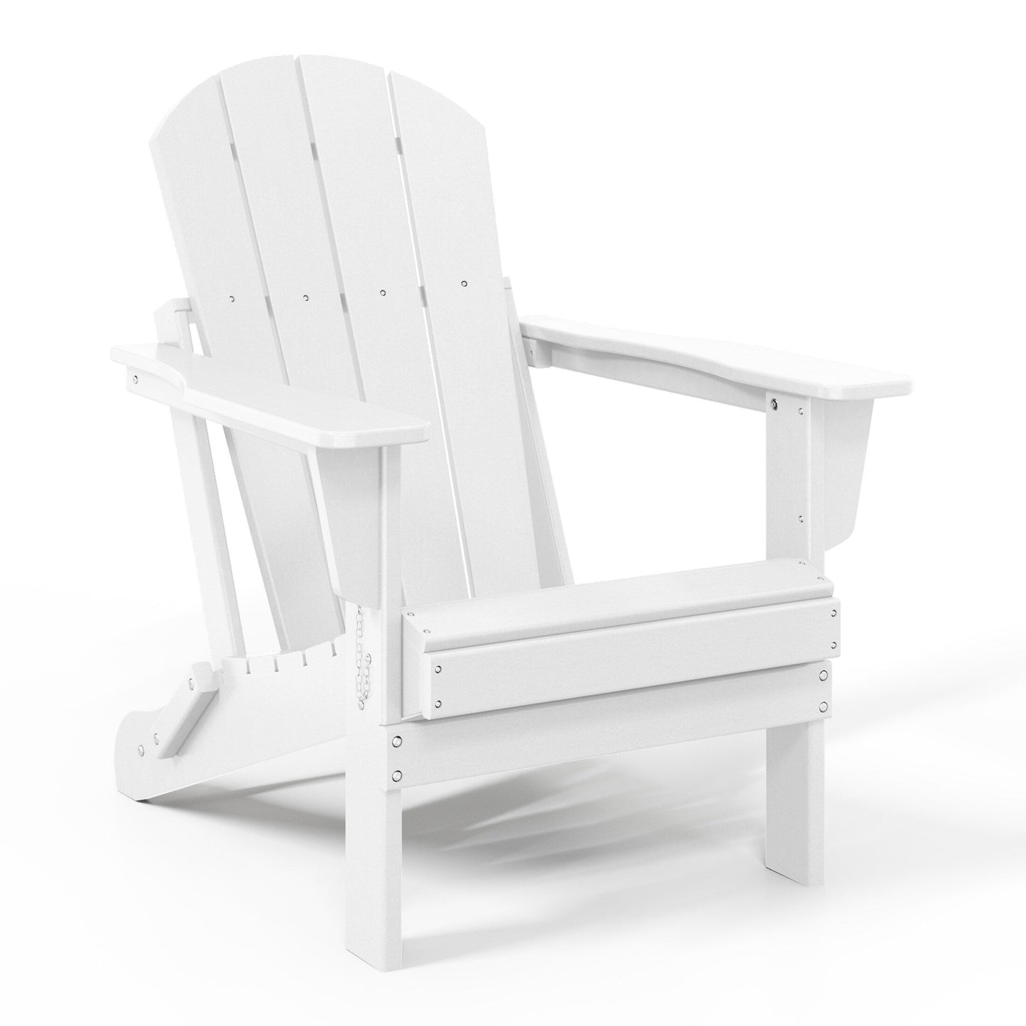 Polytrends Laguna Fauteuils de jardin pliants Adirondack résistants aux intempéries (lot de 2)