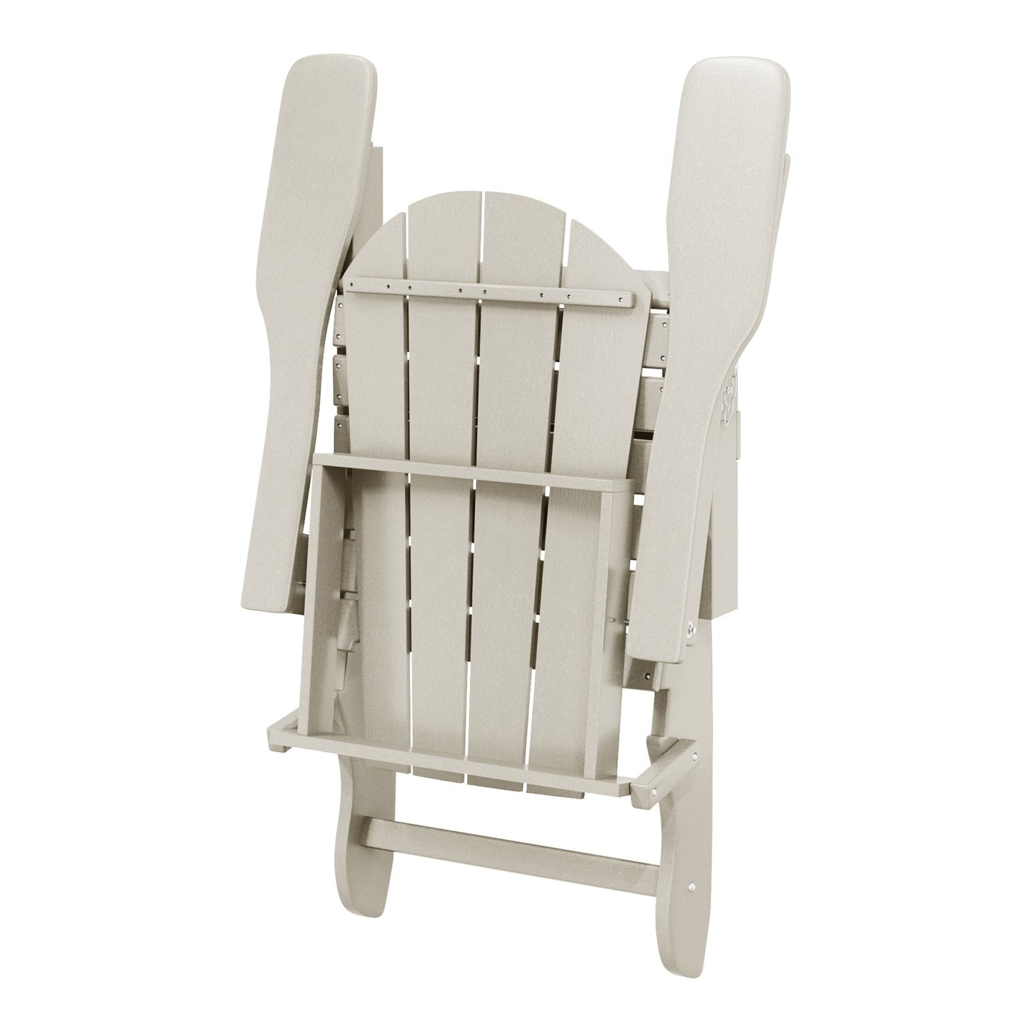 Polytrends Laguna Fauteuils de jardin pliants Adirondack résistants aux intempéries (lot de 2)