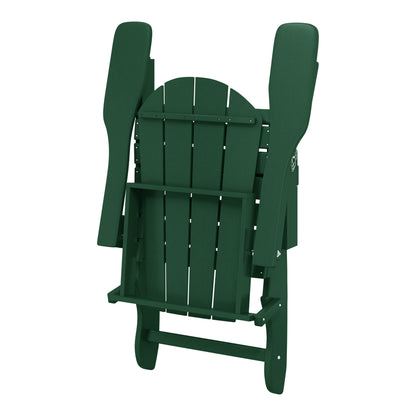 Polytrends Laguna Fauteuils de jardin pliants Adirondack résistants aux intempéries (lot de 2)
