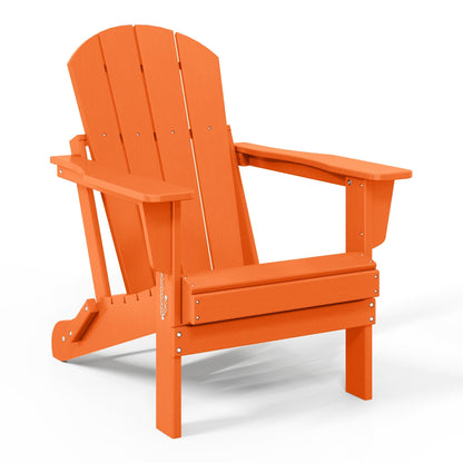 Polytrends Laguna Fauteuils de jardin pliants Adirondack résistants aux intempéries (lot de 2)