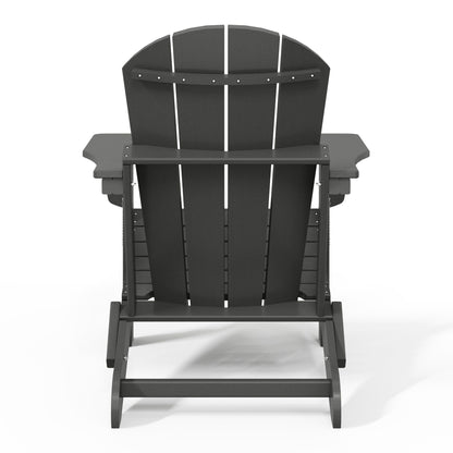 Polytrends Laguna Fauteuils de jardin pliants Adirondack résistants aux intempéries (lot de 2)
