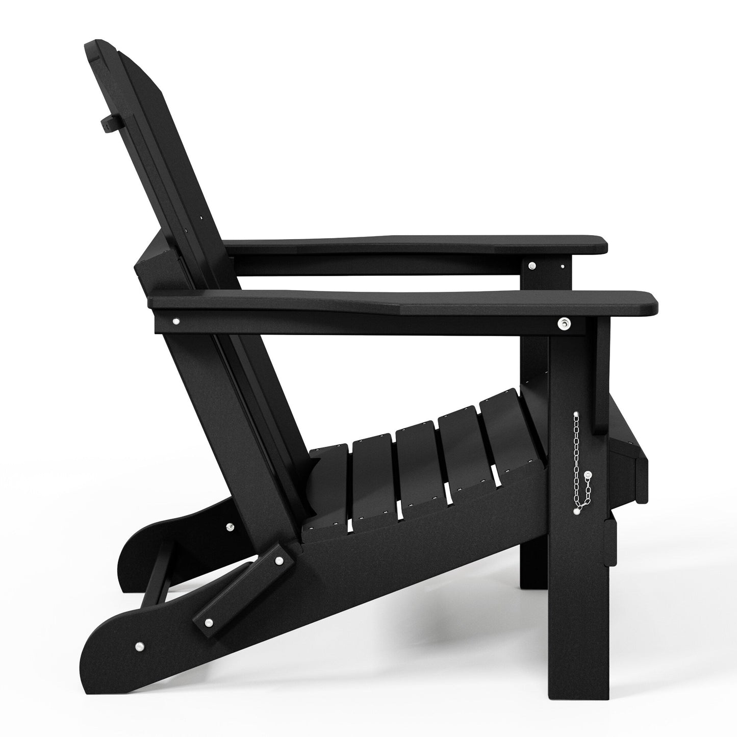 Polytrends Laguna Fauteuils de jardin pliants Adirondack résistants aux intempéries (lot de 2)