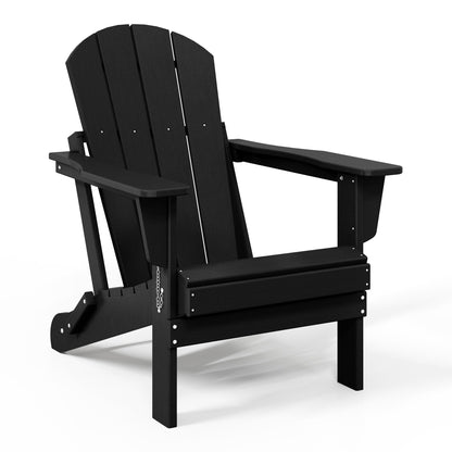 Polytrends Laguna Fauteuils de jardin pliants Adirondack résistants aux intempéries (lot de 2)