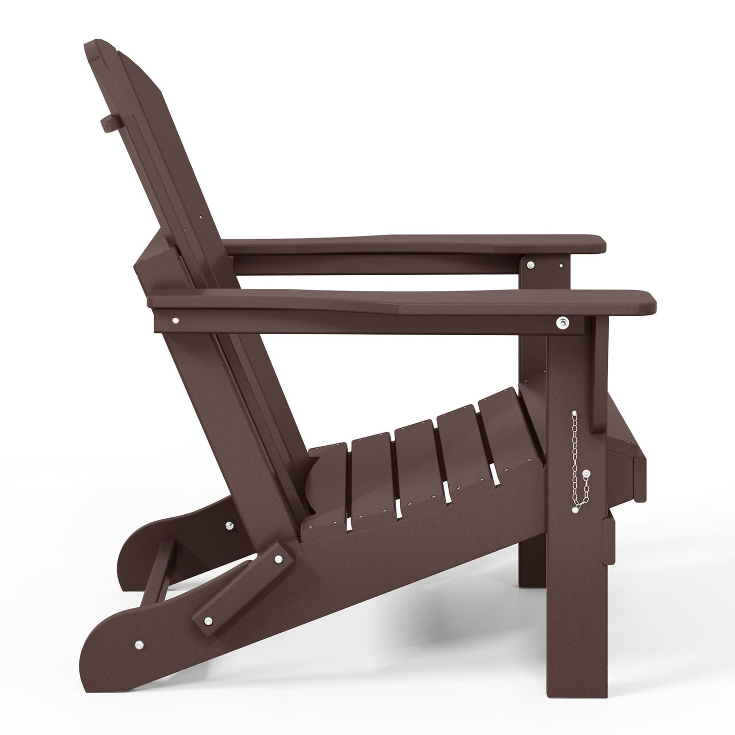 Polytrends Laguna Fauteuils de jardin pliants Adirondack résistants aux intempéries (lot de 2)