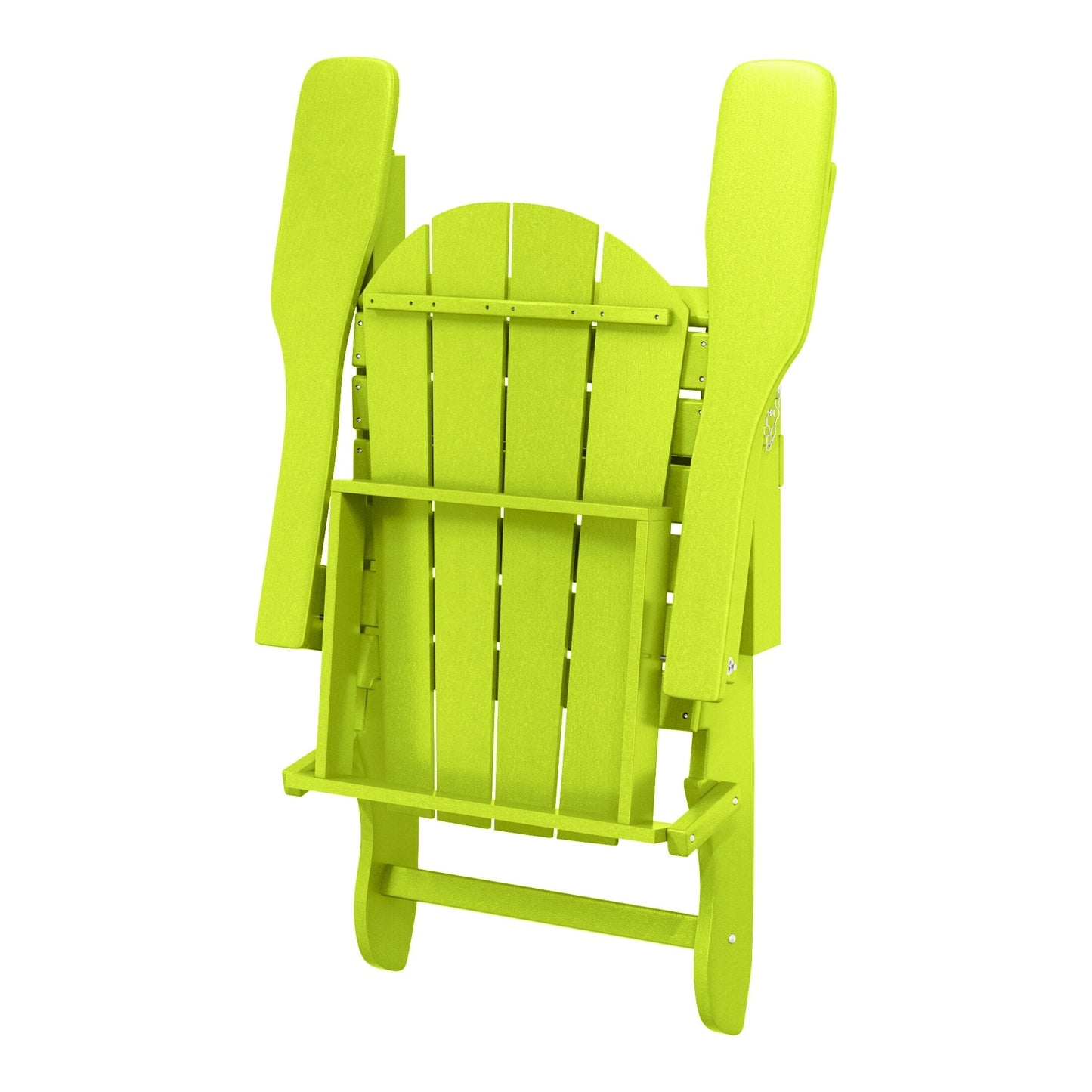 Polytrends Laguna Fauteuils de jardin pliants Adirondack résistants aux intempéries (lot de 2)