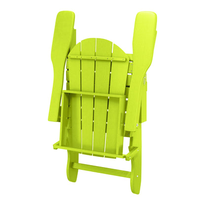 Polytrends Laguna Fauteuils de jardin pliants Adirondack résistants aux intempéries (lot de 2)