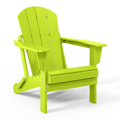 Polytrends Laguna Fauteuils de jardin pliants Adirondack résistants aux intempéries (lot de 2)