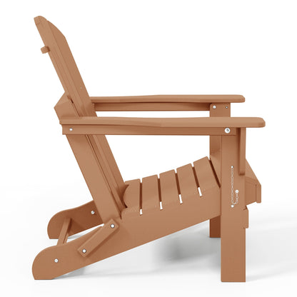 Polytrends Laguna Fauteuils de jardin pliants Adirondack résistants aux intempéries (lot de 2)