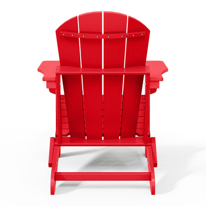 Polytrends Laguna Fauteuils de jardin pliants Adirondack résistants aux intempéries (lot de 2)