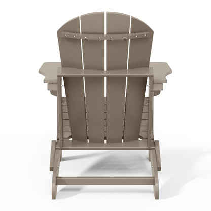 Polytrends Laguna Fauteuils de jardin pliants Adirondack résistants aux intempéries (lot de 2)