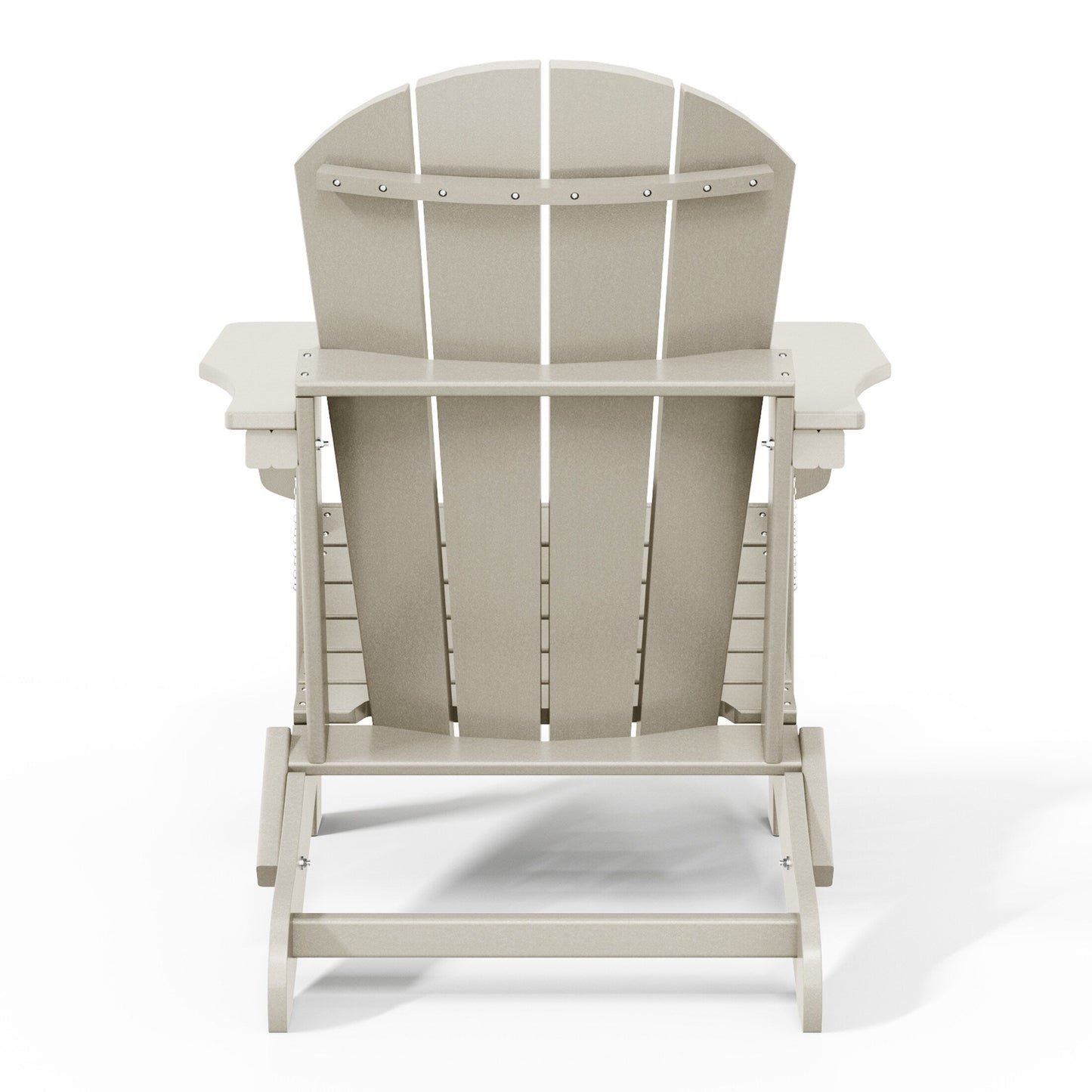 Polytrends Laguna Fauteuils de jardin pliants Adirondack résistants aux intempéries (lot de 2)