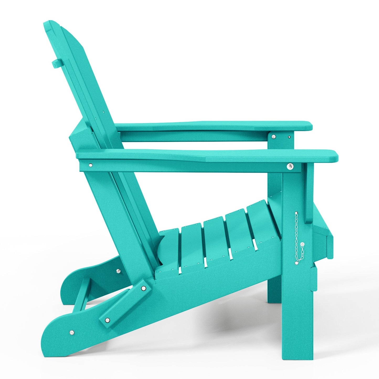 Polytrends Laguna Fauteuils de jardin pliants Adirondack résistants aux intempéries (lot de 2)