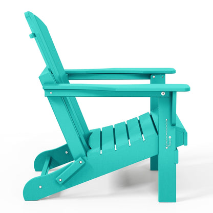 Polytrends Laguna Fauteuils de jardin pliants Adirondack résistants aux intempéries (lot de 2)