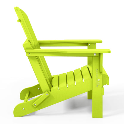 Polytrends Laguna Fauteuils de jardin pliants Adirondack résistants aux intempéries (lot de 2)