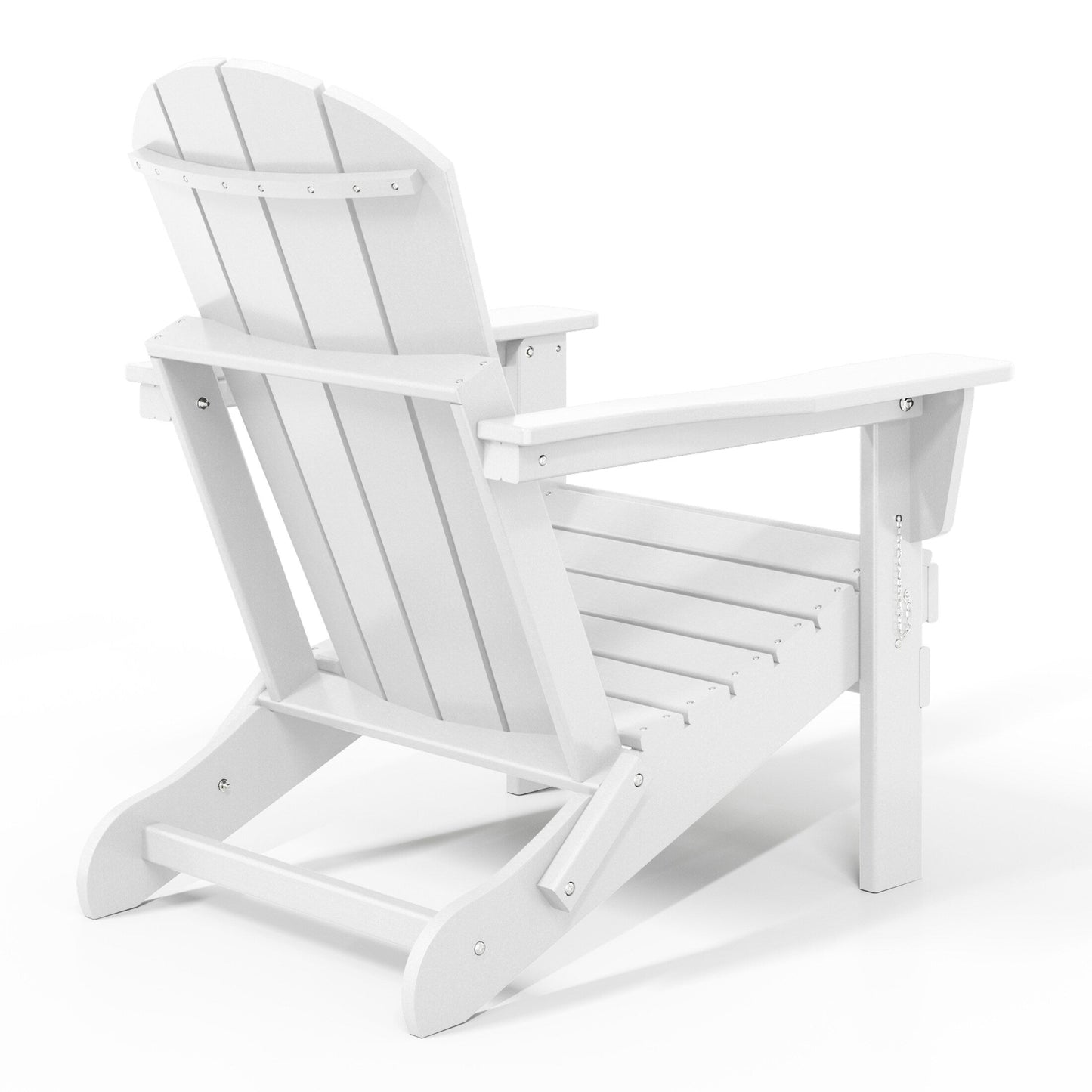 Polytrends Laguna Fauteuils de jardin pliants Adirondack résistants aux intempéries (lot de 2)
