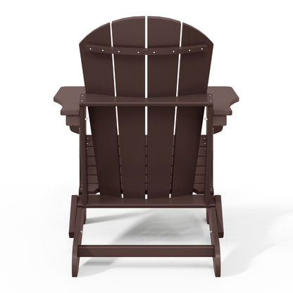 Polytrends Laguna Fauteuils de jardin pliants Adirondack résistants aux intempéries (lot de 2)