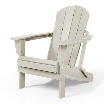 Polytrends Laguna Fauteuils de jardin pliants Adirondack résistants aux intempéries (lot de 2)