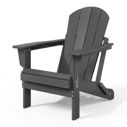 Polytrends Laguna Fauteuils de jardin pliants Adirondack résistants aux intempéries (lot de 2)