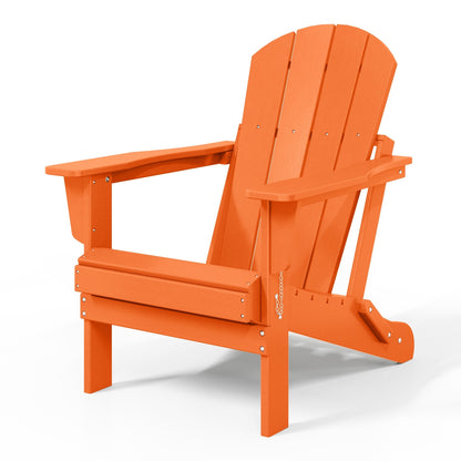 Polytrends Laguna Fauteuils de jardin pliants Adirondack résistants aux intempéries (lot de 2)