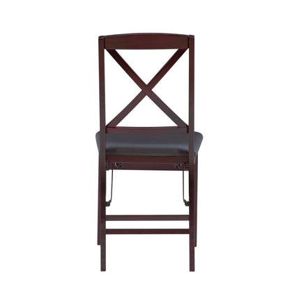 Chaise pliante Espresso pour véranda et salon (lot de 2)