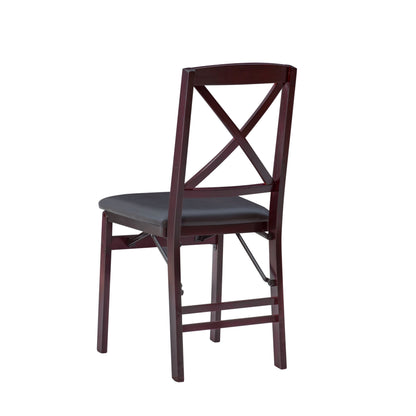 Chaise pliante Espresso pour véranda et salon (lot de 2)