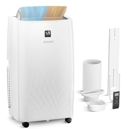 Climatiseur portable avec chauffage – 12000 BTU de refroidissement et 10000 BTU de chauffage pour les pièces jusqu'à 700 pieds carrés.