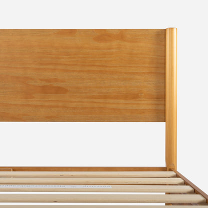 Priage, lit-plateforme en bois de style Mid-Century de ZINUS