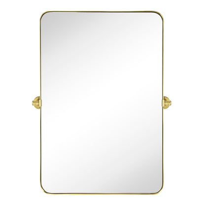 TEHOME Jonathan Miroir mural rectangulaire pivotant et inclinable en métal