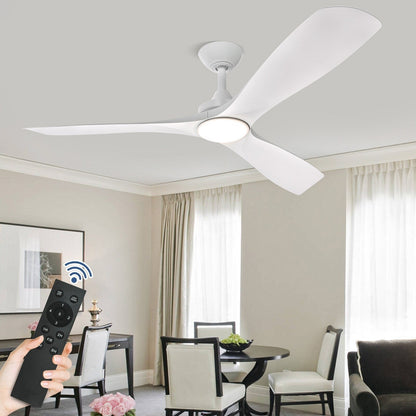 Ventilateur de plafond à télécommande avec éclairage, à montage encastré