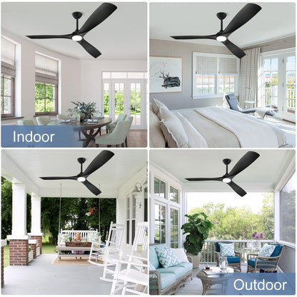 Ventilateur de plafond à télécommande avec éclairage, à montage encastré