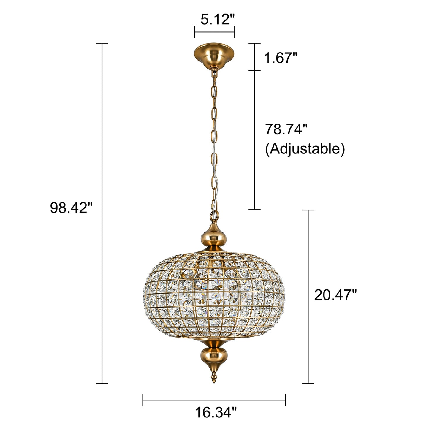 Luminaire suspendu rétro français à 4/5 lumières, globe en laiton antique et cristal, pour îlot de cuisine.