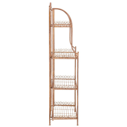 SAFAVIEH Bryn, étagère à fourreaux en fer forgé style victorien, 4 niveaux, pour extérieur - 63,5 cm L x 38,1 cm P x 160 cm H - 63,5L x 38,1P x 160H