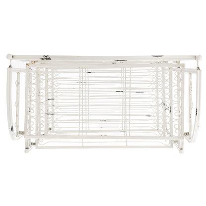 SAFAVIEH Bryn, étagère à fourreaux en fer forgé style victorien, 4 niveaux, pour extérieur - 63,5 cm L x 38,1 cm P x 160 cm H - 63,5L x 38,1P x 160H