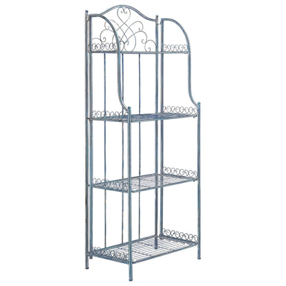 SAFAVIEH Bryn, étagère à fourreaux en fer forgé style victorien, 4 niveaux, pour extérieur - 63,5 cm L x 38,1 cm P x 160 cm H - 63,5L x 38,1P x 160H