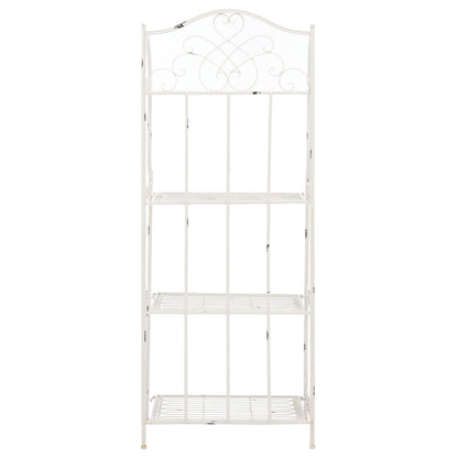 SAFAVIEH Bryn, étagère à fourreaux en fer forgé style victorien, 4 niveaux, pour extérieur - 63,5 cm L x 38,1 cm P x 160 cm H - 63,5L x 38,1P x 160H