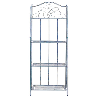 SAFAVIEH Bryn, étagère à fourreaux en fer forgé style victorien, 4 niveaux, pour extérieur - 63,5 cm L x 38,1 cm P x 160 cm H - 63,5L x 38,1P x 160H