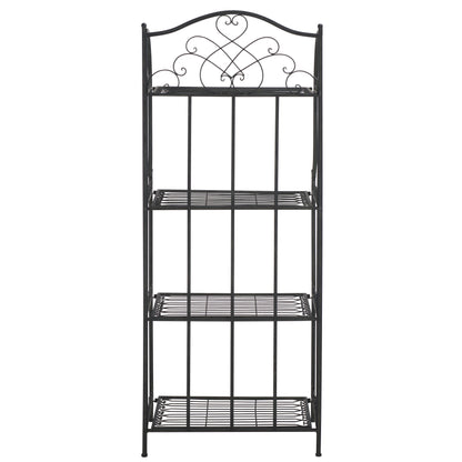 SAFAVIEH Bryn, étagère à fourreaux en fer forgé style victorien, 4 niveaux, pour extérieur - 63,5 cm L x 38,1 cm P x 160 cm H - 63,5L x 38,1P x 160H