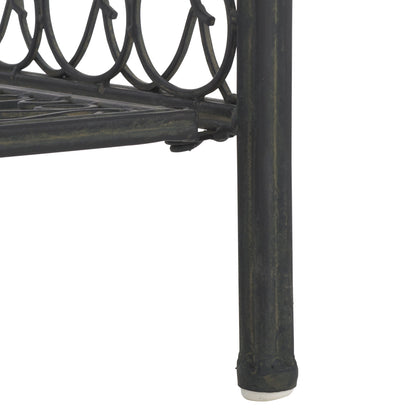 SAFAVIEH Bryn, étagère à fourreaux en fer forgé style victorien, 4 niveaux, pour extérieur - 63,5 cm L x 38,1 cm P x 160 cm H - 63,5L x 38,1P x 160H