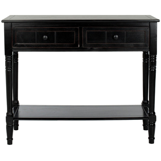 Table console SAFAVIEH Camilla grise à 2 tiroirs - 35,8 x 13,8 x 29,5 - 36L x 14P x 30H