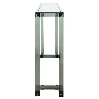 Table console en acrylique Couture Camryn de SAFAVIEH - Transparent - 60 L x 10 l x 30 h - 52Lx10Lx30H