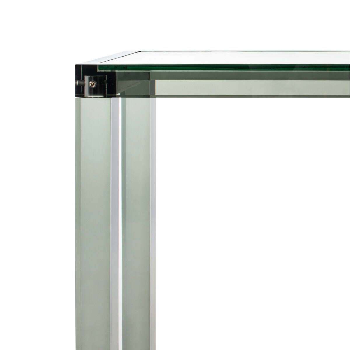 Table console en acrylique Couture Camryn de SAFAVIEH - Transparent - 60 L x 10 l x 30 h - 52Lx10Lx30H