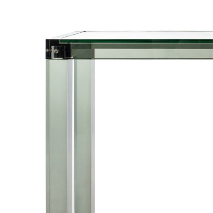 Table console en acrylique Couture Camryn de SAFAVIEH - Transparent - 60 L x 10 l x 30 h - 52Lx10Lx30H